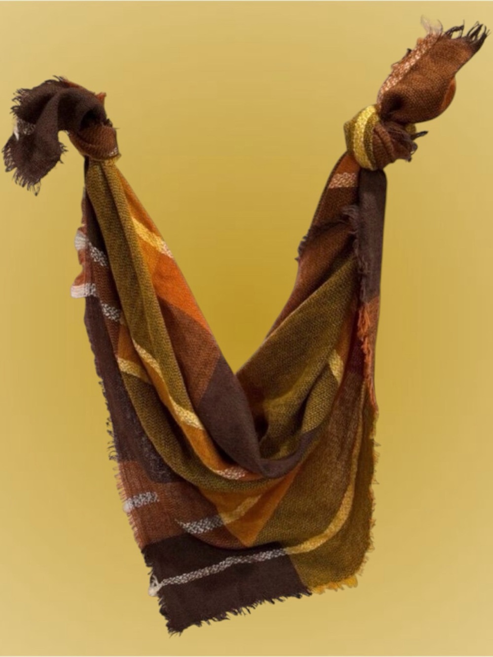 Oversized Plaid Blanket Scarf Shawl | Cozy & Stylish Size 4.5x4.5